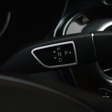 Рулевого колеса автомобиля стеклоочиститель рычаг декоративная рамка Шестерни рычаг переключения Блестки для Mercedes Benz CLA C117 200 220 260