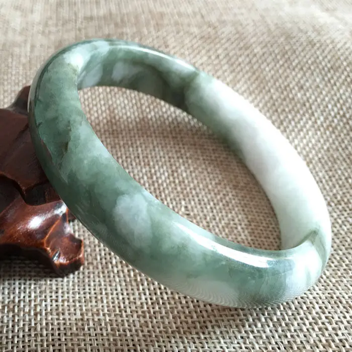 

Hot selling>@@ 64mm Certified Grade A Genuine Green Natural stone stone Bracelet Bangle 3528 NEW -Bride new free shipping