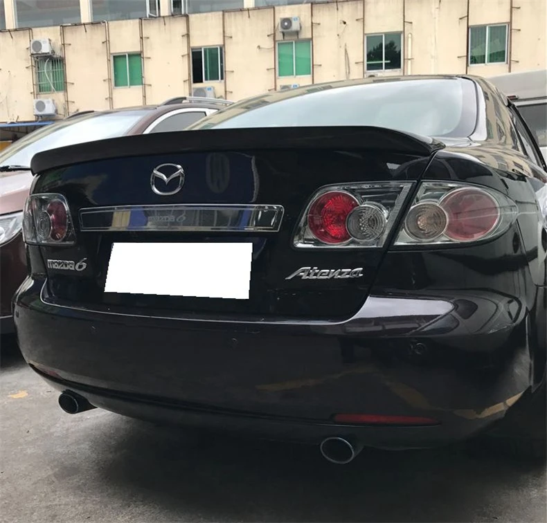 Спойлер для Mazda 6 2003- высокого качества ABS Авто Задние Спойлеры-крылья автомобильные аксессуары
