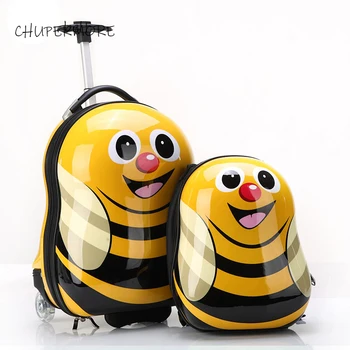 

CHUPERMORE Cute Animal Suitcase Children Rolling Luggage Sets Spinner kids travel Bags Cabin Cartoon Trolley case