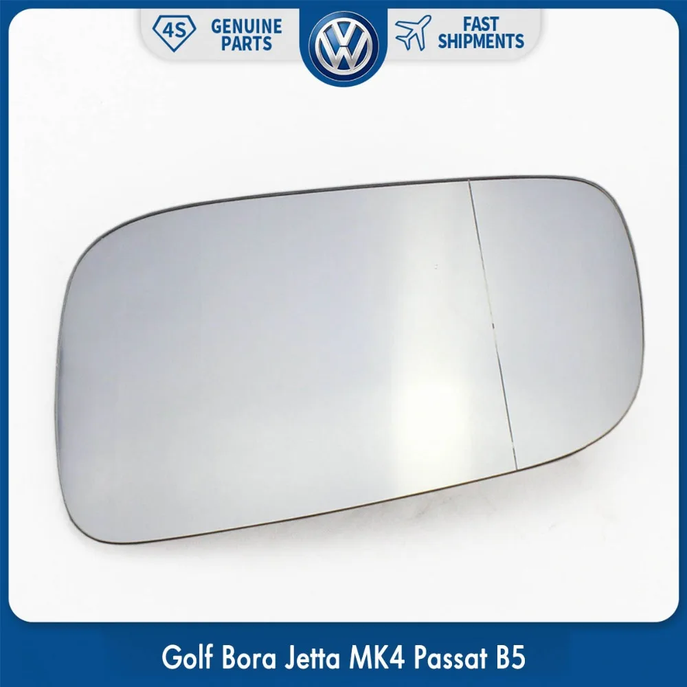 Left Side Heated Wing ABS Clip Mirror Glass for VW Volkswagen Golf Bora
