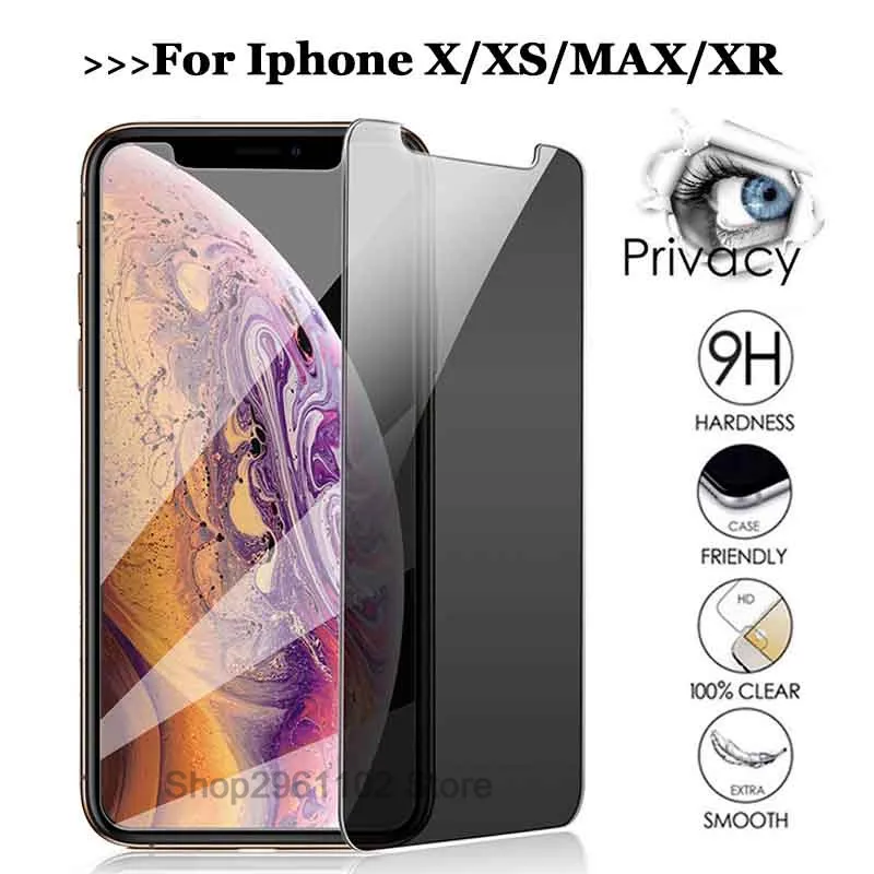 

privacy screen protector for iphon xs max glass for Apple iphone x xs max xr protective glass on the iphone xsmax x r s sx film