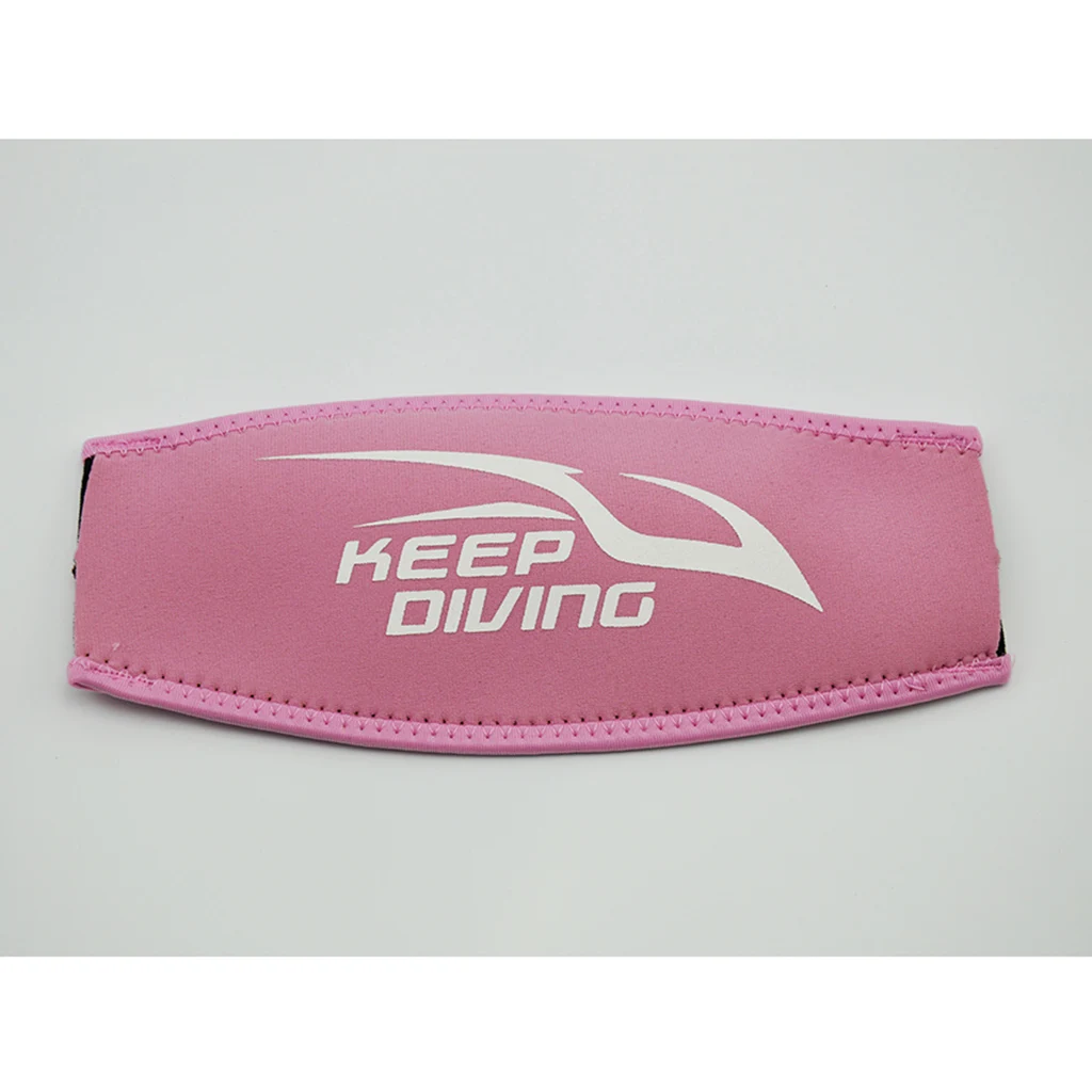 Pink Ladies Girls Comfort Neoprene Snorkeling Diving Mask Strap Cover Long Hair Protecter Dive Glasses Belt 22 x 10cm