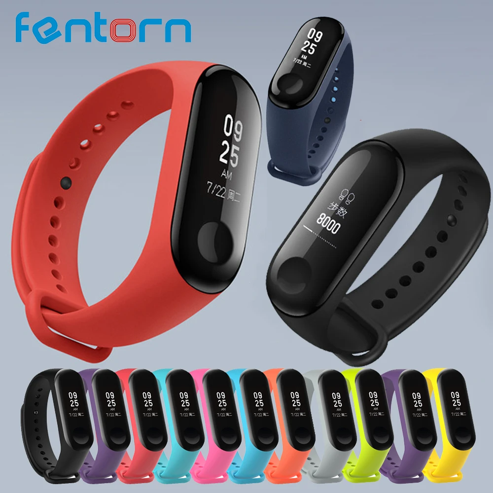 

Bracelet for Xiaomi Mi Band 3 Sport Strap Silicone wrist strap for Original mi band 3 Smart Accessories