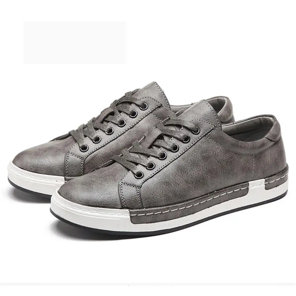 

2018 Autumn New Casual Shoes Mens Leather Flats Lace-Up Shoes Simple Stylish Male Shoes Large Sizes Oxford Shoes For Men