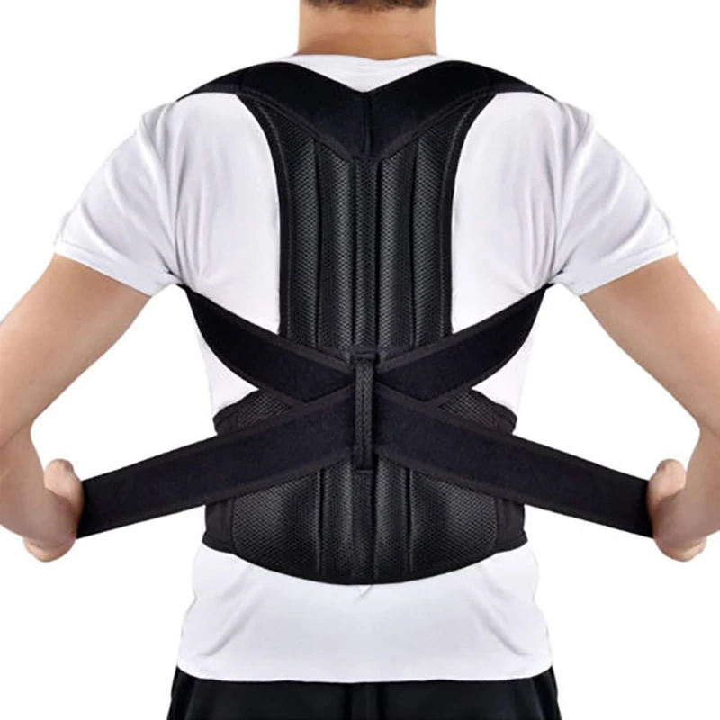 

2019 Women Men Posture Corrector Belt Back Shoulder Support Belt Healthy Care Accessories Cummerbunds Solid New Hot