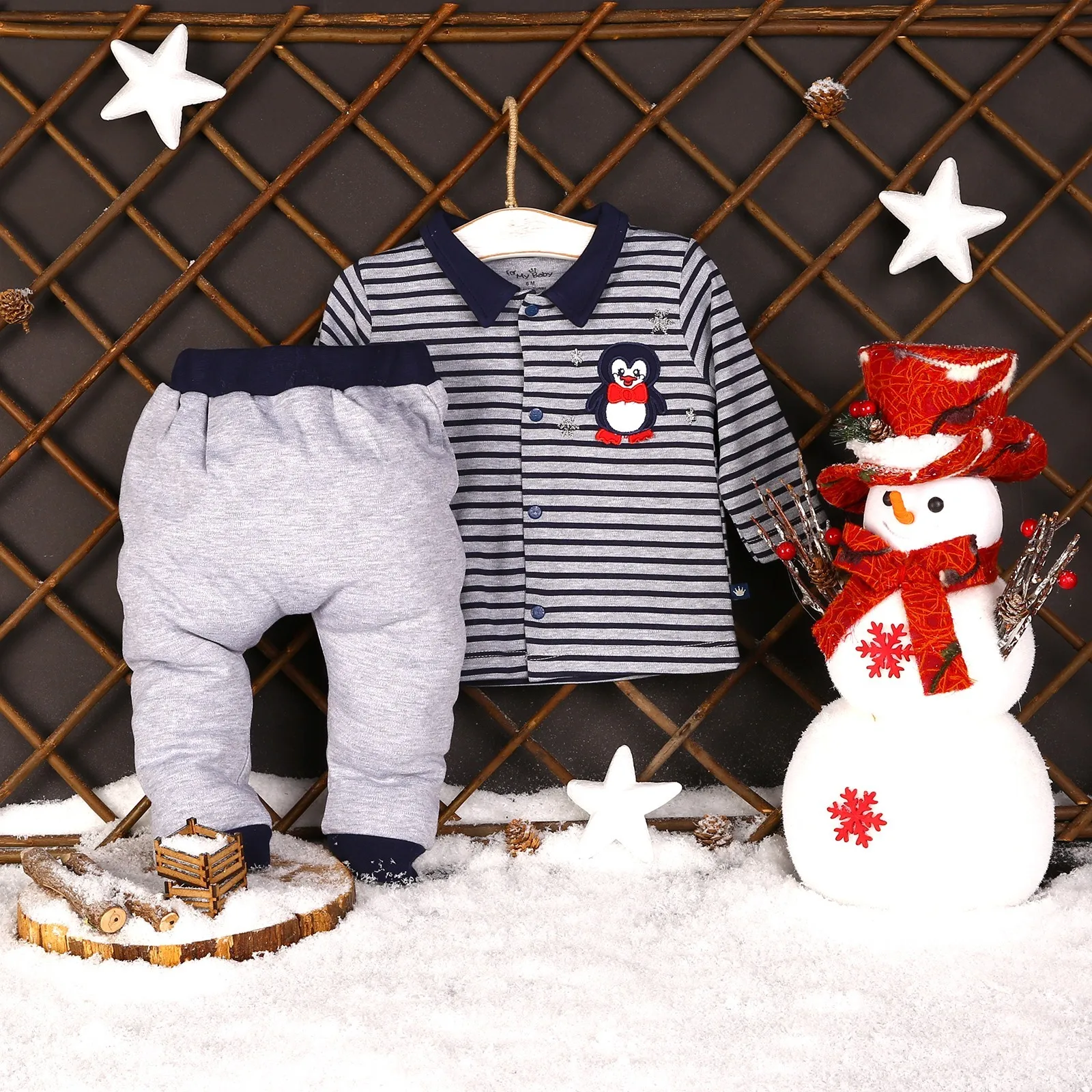 

ebebek For My Baby Boy MartinRib Sweatshirt Trousers Set
