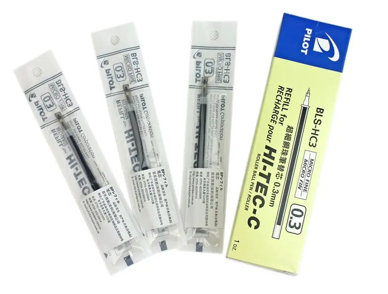 POILT BLS-HC3 Gel Pen Cartridge 0.3 MM for HI-TEC-C BLLH-20C3 Pen Refill Japan 2