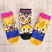 Харадзюку kawaii Носки Aggretsuko adgression Retsuko носки с милым рисунком японские носки 10 пар/партия