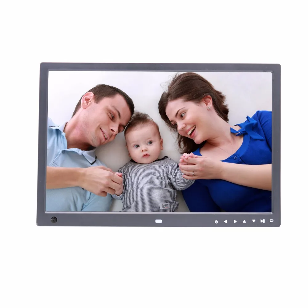 

17 inch motion sensor HD loop playback video player 7 touch buttons infront digital photo frame advertising machine led diplay