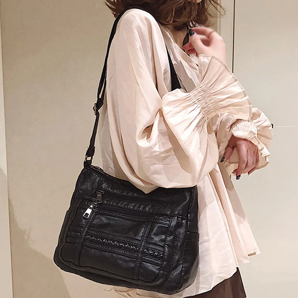 Новая женская модная сумка-мессенджер, черная сумка-мессенджер, сумка на плечо, Повседневная дикая женская сумка-тоут
