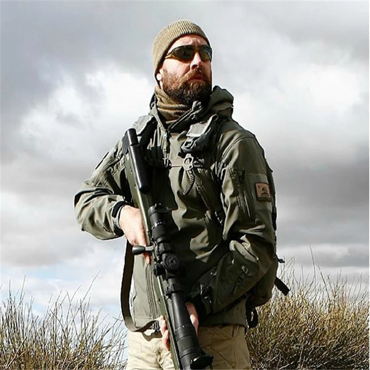 Online Chaqueta Softshell táctica antiviento militar de piel de tiburón de invierno de 2018