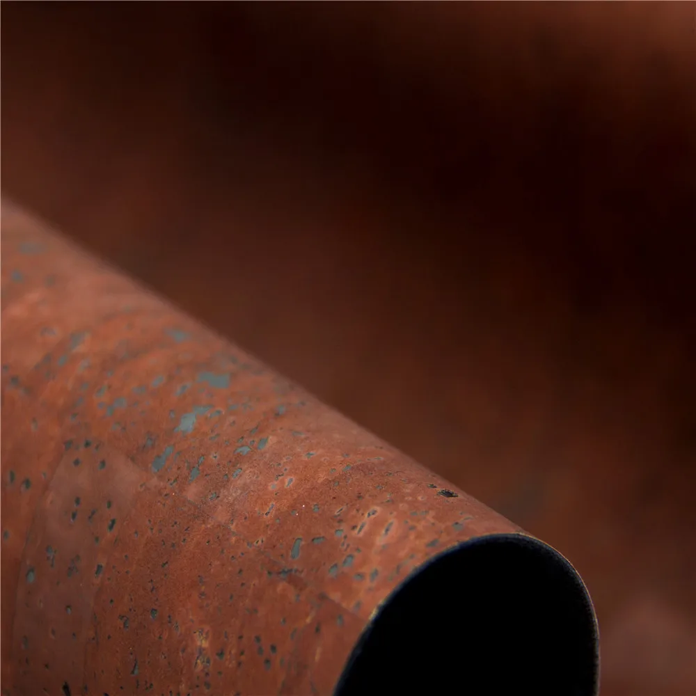 Пробковый материал пробковый текстиль 68*50 см/26,7*19,6 дюймов темно-красный пробковый материал натуральная пробка веганская ткань COF-155