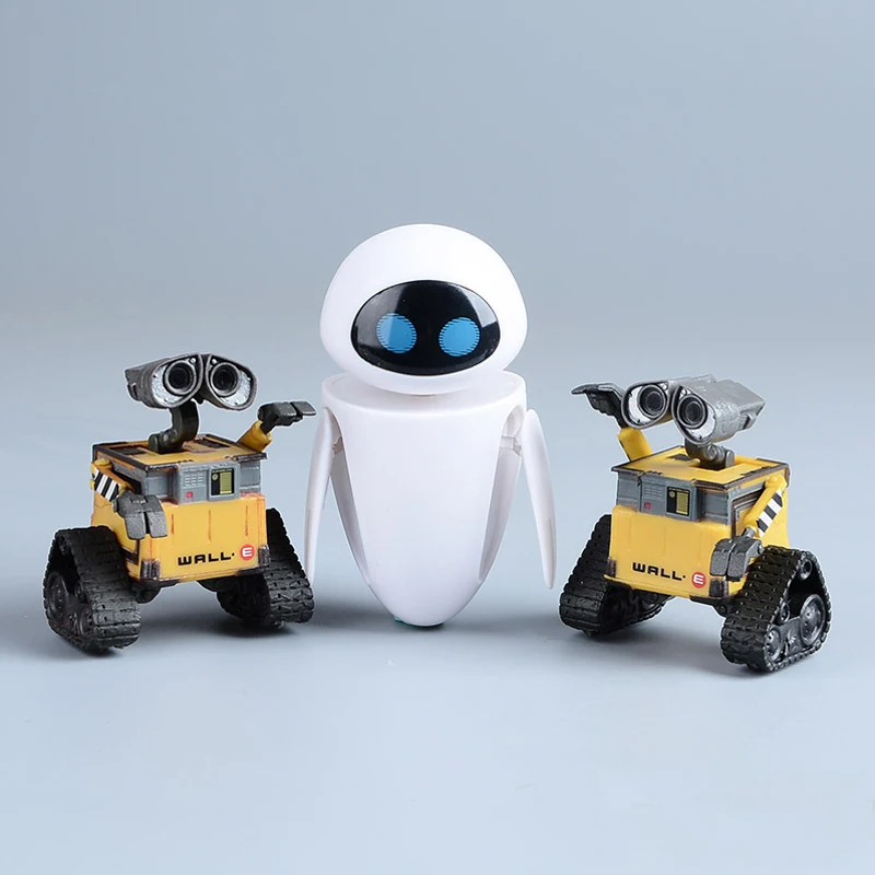 Забавный робот 6 см Wall E и 9 EVE из ПВХ экшн фигурка настенная Коллекционная модель