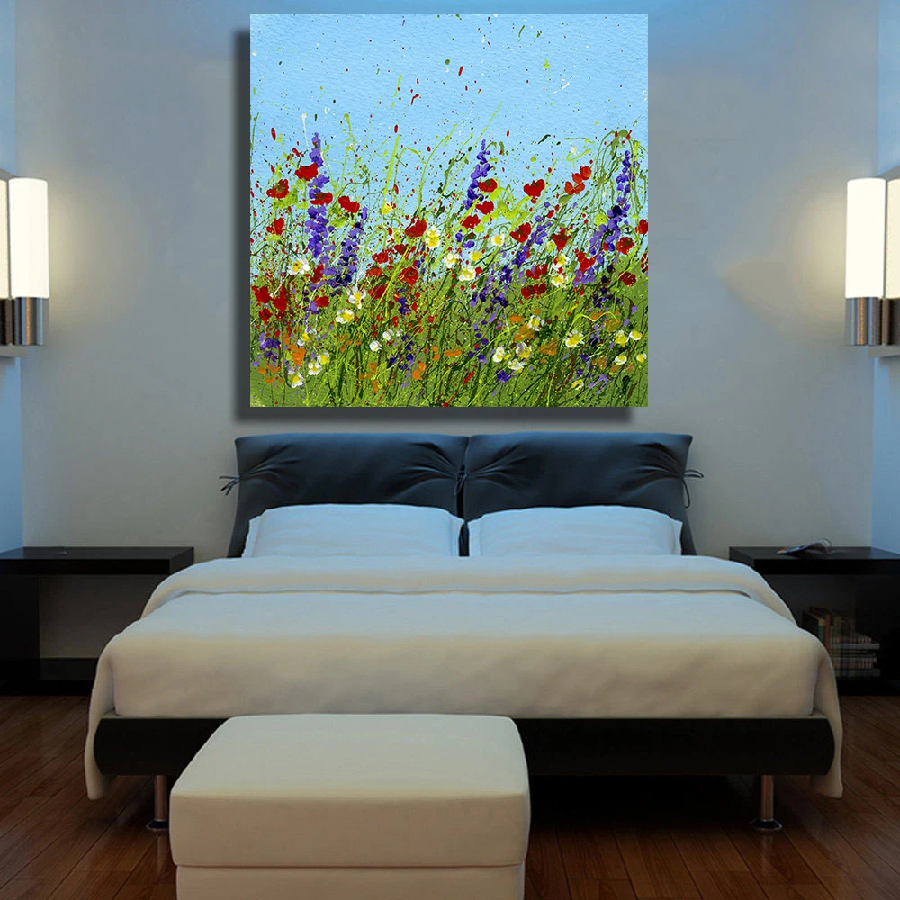 Qkart Home Decor Create A Splattered Paint Flower Garden Oil