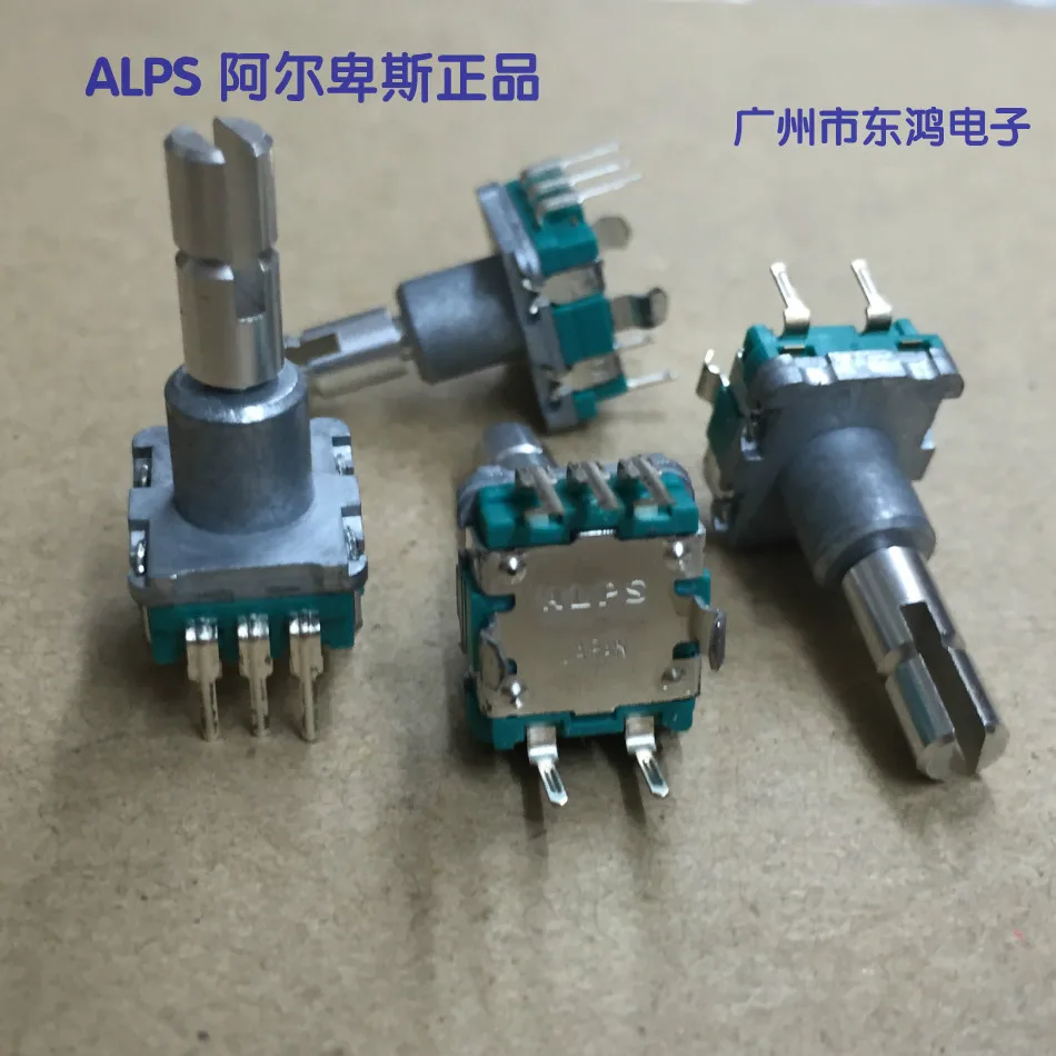 cheap 1pcs The Japanese Alps ALPS EC11 encoder 30 location number 15 pulse point split axis length of 19mm thick.