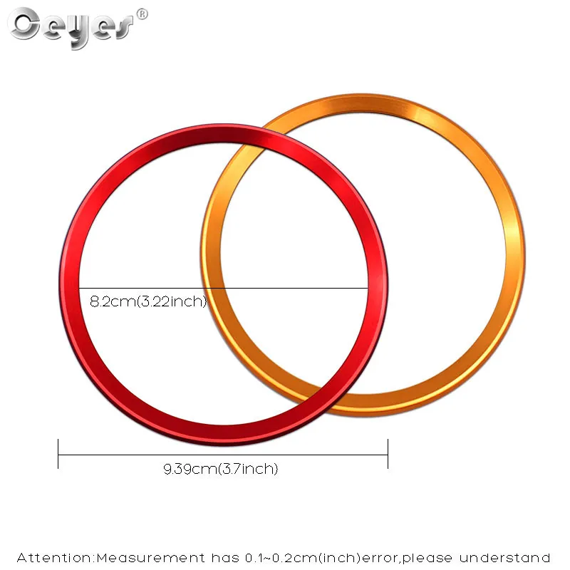 Ceyes автомобиль Стайлинг руль кольца центр украшения аксессуары чехлы Чехол для Audi A3 A4 A6 A6L Q3 Q5 B9 круг