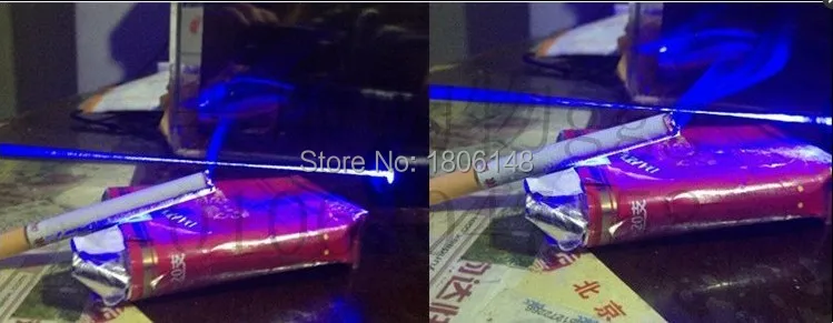 450nm de Alta Cigarros + 5 Potência Ponteiro Laser Azul Lanterna Queima Jogo - Papel Madeira Seca Vela Preto Queimar Caps 5000000 m 500 w 15 Esporte e Lazer
