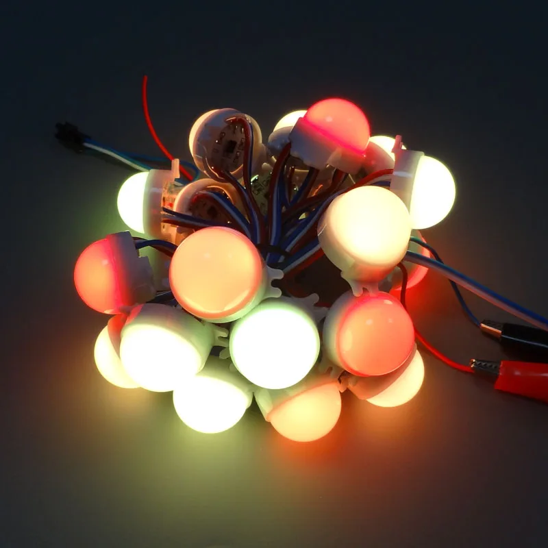 20 шт./лот DC12V WS2811 30 мм рассеянный светодиодный модуль пикселей Полноцветный 3