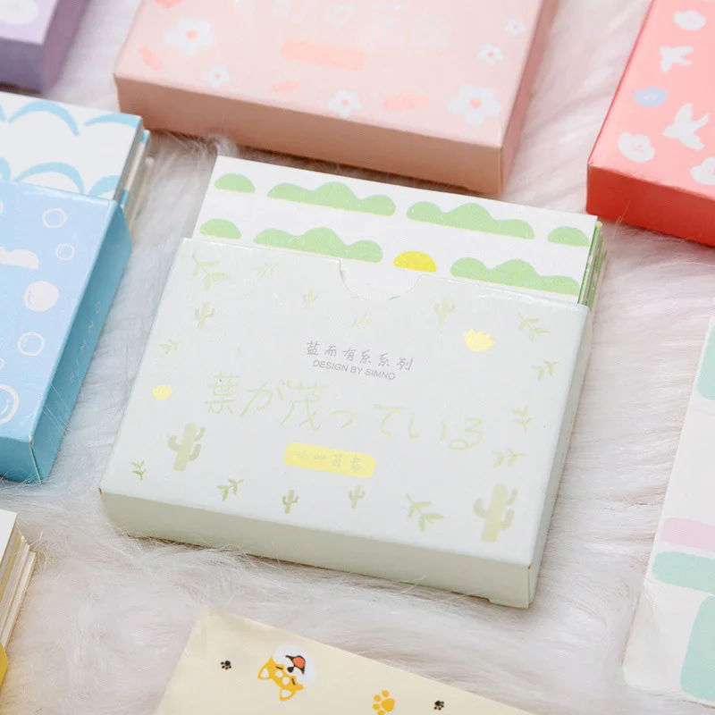

48Sheets Cute Dogs Frog Kraft Paper Note Pads Memo Pad Card Creative Korean Stationery Office School Supplies For Kids Gift