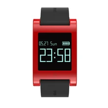 Водонепроницаемый спортивные bluetooth сердечного ритма Приборы для измерения артериального давления монитор сна трекер Шагомер Smart Браслет red