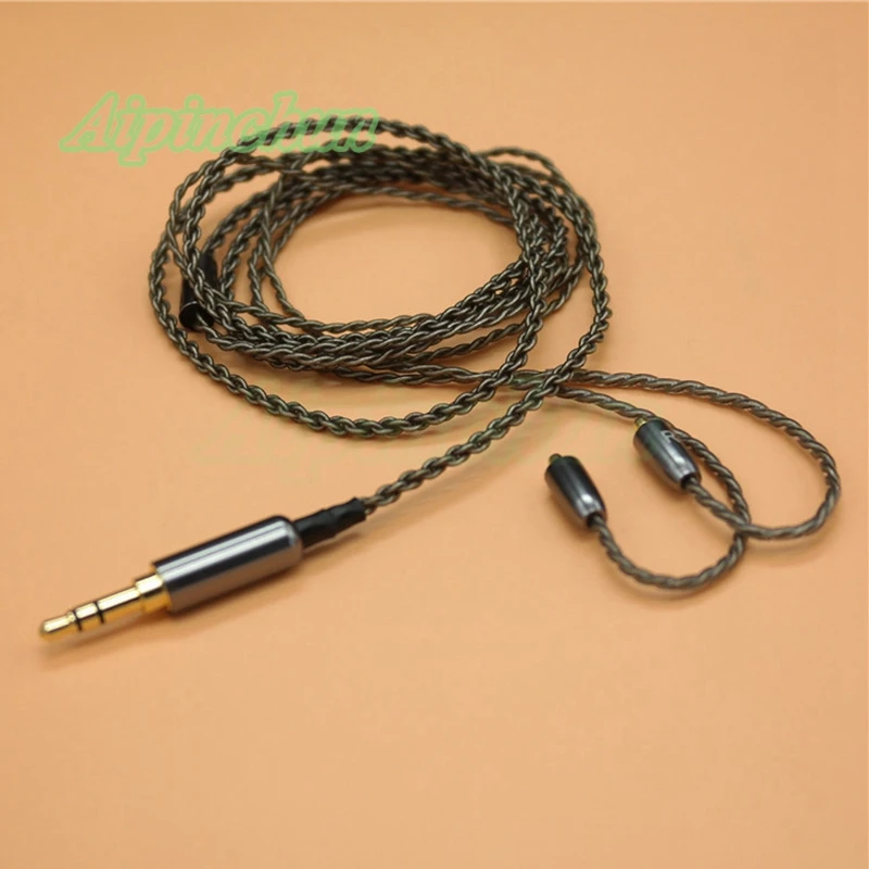 Наушники Aipinchun MMCX с серебряным покрытием кабель для Shure SE215 SE425 SE535 SE846 SE315 Westone W60