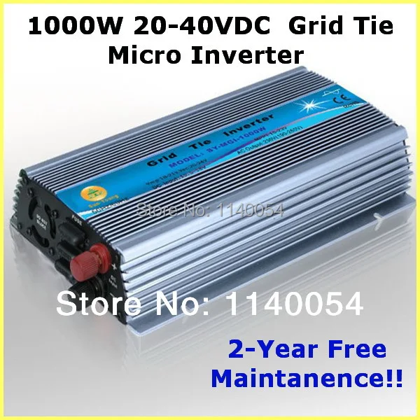 1000W Grid Tie Inverter MPPT Function, 20-40VDC Input to 110V/220VAC Pure Sine Wave Output Micro on grid tie inverter 1000W Wholesale Construction & Real Estate