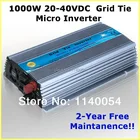Best Price as low as $139.04 1000W Grid Tie Inverter MPPT Function, 20-40VDC Input to 110V/220VAC Pure Sine Wave Output Micro on grid tie inverter 1000W