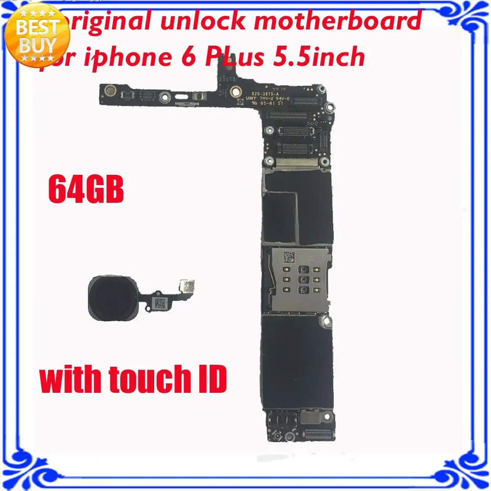 for iphone 6 Plus 5.5inch 100% original mainboard with