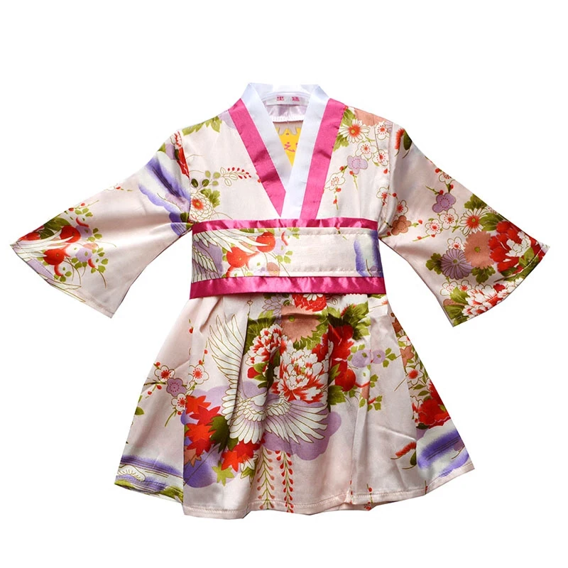 2019 new children yukata clothing japanese girl kimono dress kids