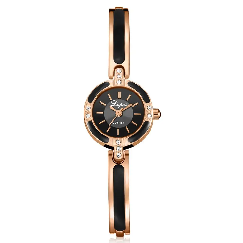 

Fashion Top Brand Luxury Elegant Rhinestone Metal Band Analog Quartz Bracelet Watch Women Jewelry