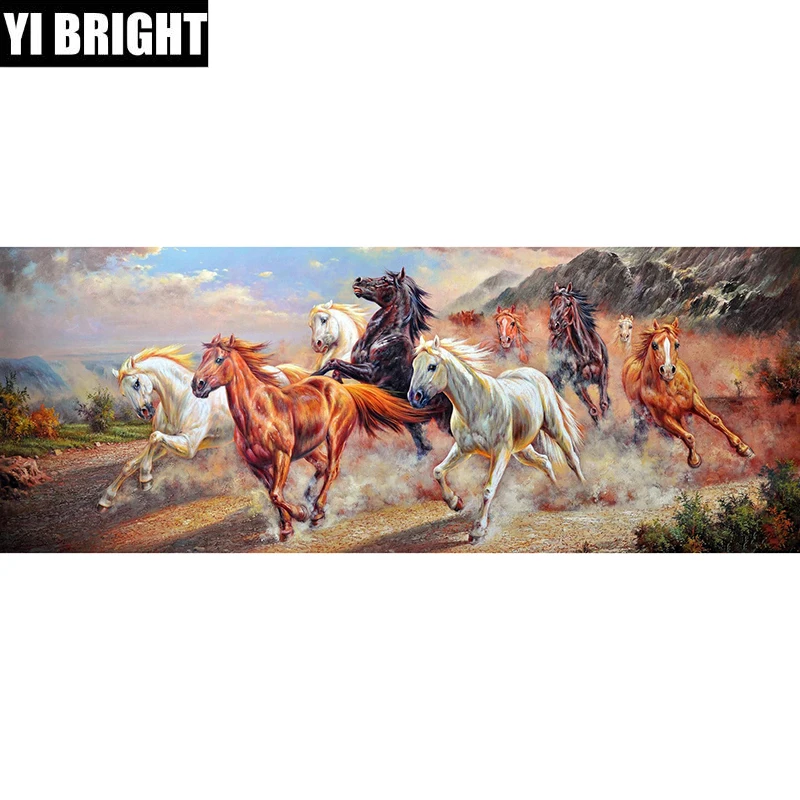 

5D DIY handmade Square/Round diamond painting"horse"diamond embroidery sale stitch kit Diamond Mosaic home living XPZ