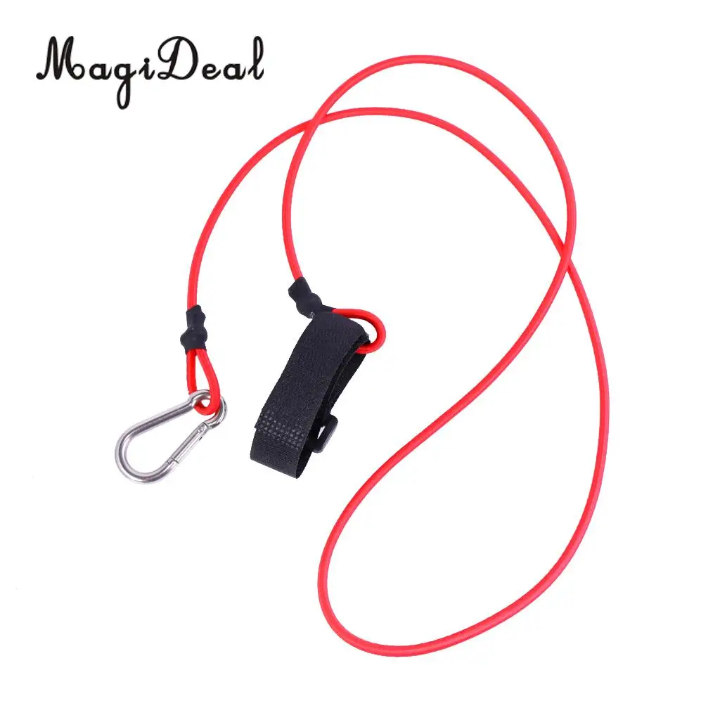 Elastic Kayak Canoe Safety Leash Fishing Rod Lanyard Paddle Leash for Kayaking Canoeing Rafting Inflatable Boat Accessories
