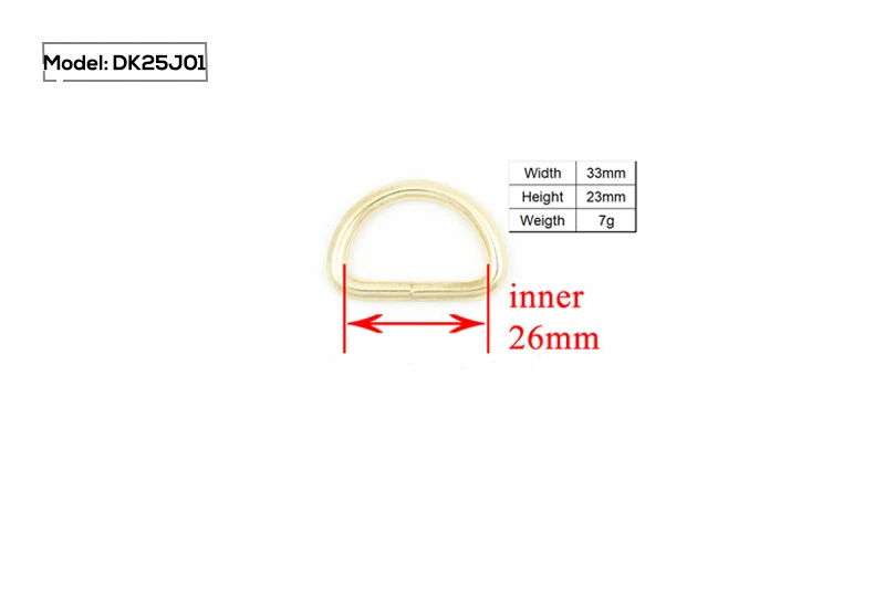 Никелированные d-кольца 25 мм лямки обвязочные сумки аксессуары для одежды Розничная не сварные металлические плоские ди кольца 8 видов