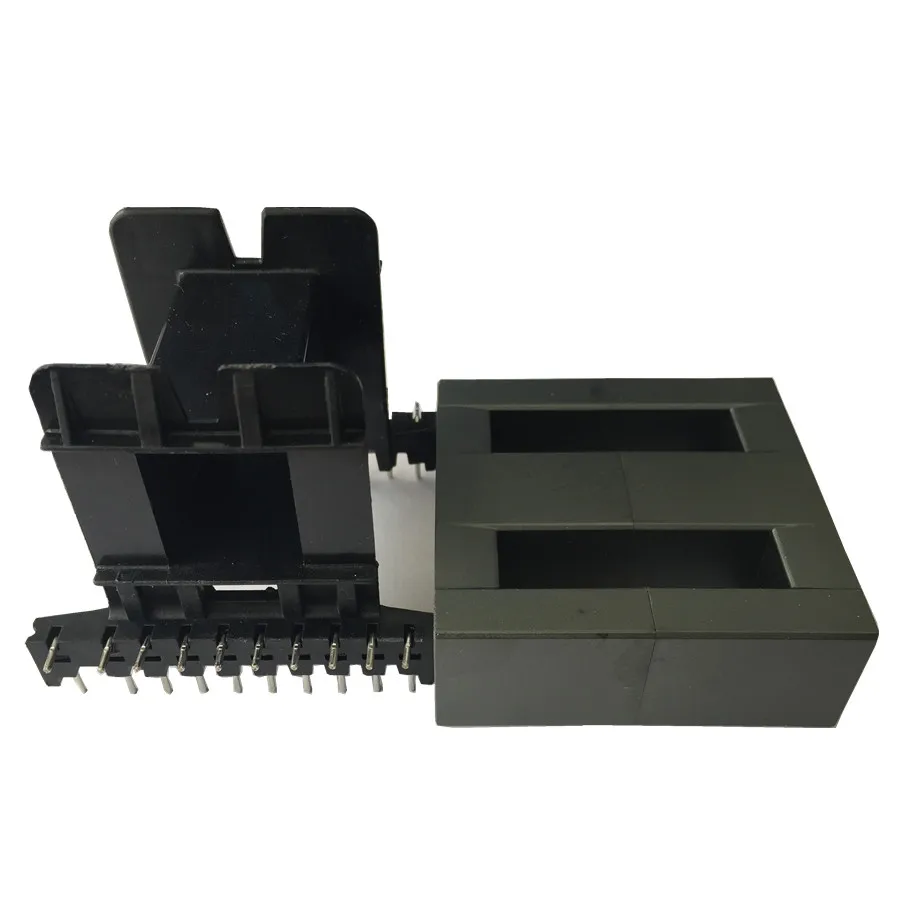 EE transformer ferrite core EE55B with 10+10pin bobbin isolator ferrite