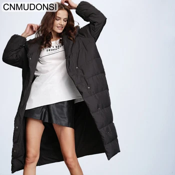 

Fashionable women's winter jacket CNMUDONSI, thick warm coat, park of cotton for women, long jacket, winter jacket, jacket with