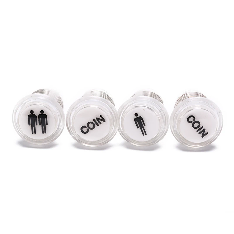 4 Pcs/Lot LED Illuminated Push Button 1P/2P Player Start Buttons /2x Coin for MAME / JAMMA Fighting Games Arcade | Спорт и