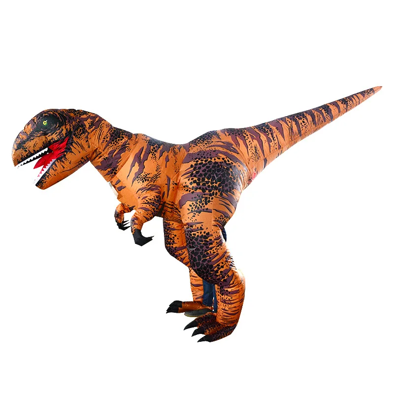 

Realistic Walking Tyrannosaurus Rex Inflatable Costume Christmas Halloween Adults Fancy Dinosaur Inflatable Clothing Dance Props