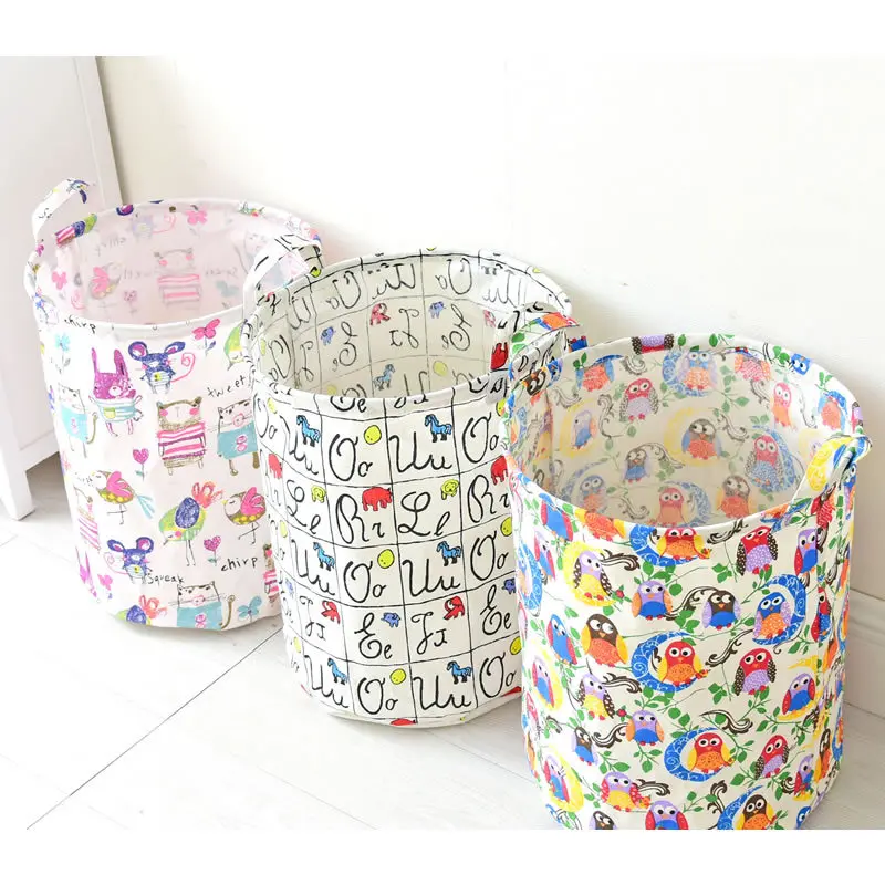 

Laundry Basket Large Hamper Foldable Bag for Dirty Clothes Organizer Laundry Bag Picnic Baskets Print Toy Gift Organizer