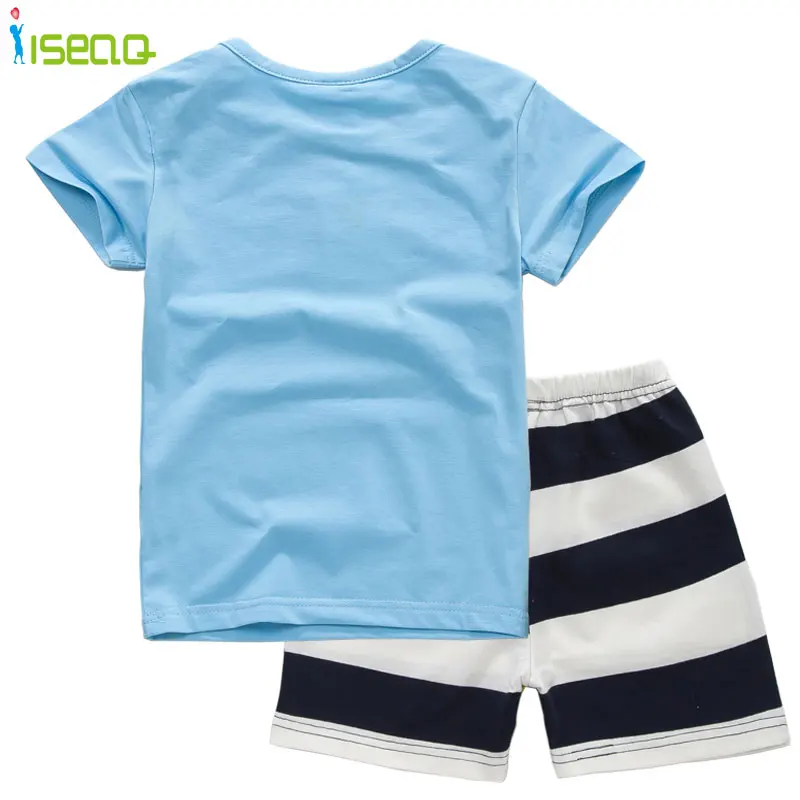 Branded 100% Cotton 2016 Baby Boys Clothing Toddler 2pcs Children Suits Summer Baby Kids Clothes Clothing Sets Short Sleeve Boys