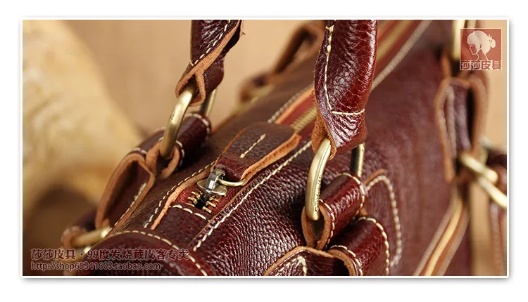 BJYL натуральная кожа женские сумки Женский верхний слой кожаный ретро портфель женские сумки через плечо дизайнерская винтажная сумка