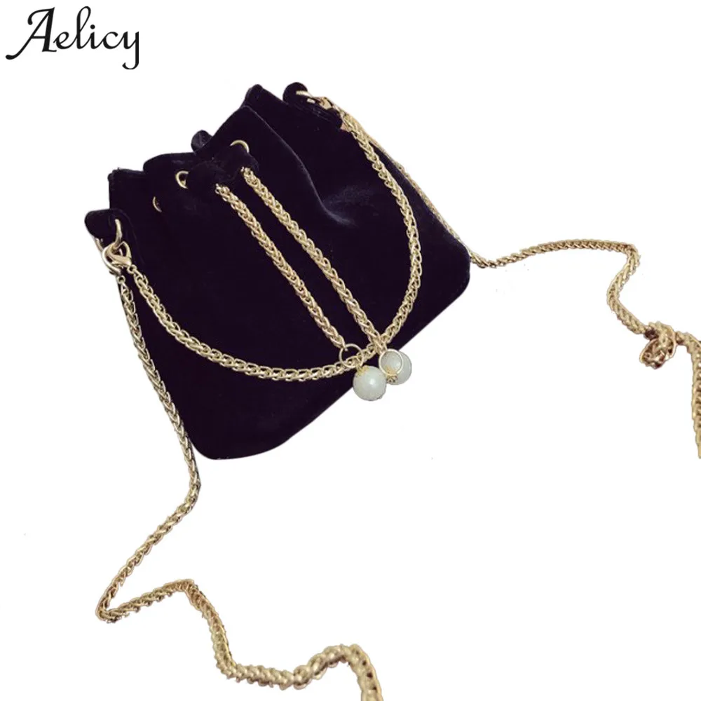 

Aelicy Girl Shoulder Bag Fashion Solid Women Handbag Drawstring Tote Ladies crossbody bags bolsa feminina dropship 2019 hot sale