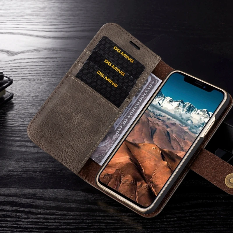 Чехол-книжка с откидной крышкой для iPhone XS, Роскошный кожаный бумажник, слот для карт, чехол для телефона iPhone XS, чехол Etui для iPhone XS Capinha
