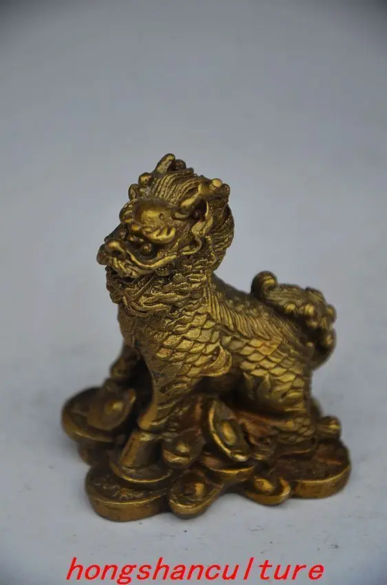 

DECORATION CHINESE BRASS HANDMADE KYLIN STATUES