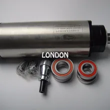 ER20 2.2KW мотор шпинделя водяного охлаждения 24000 об/мин+ 4 шт. оригинальные подшипники 7005& 7002