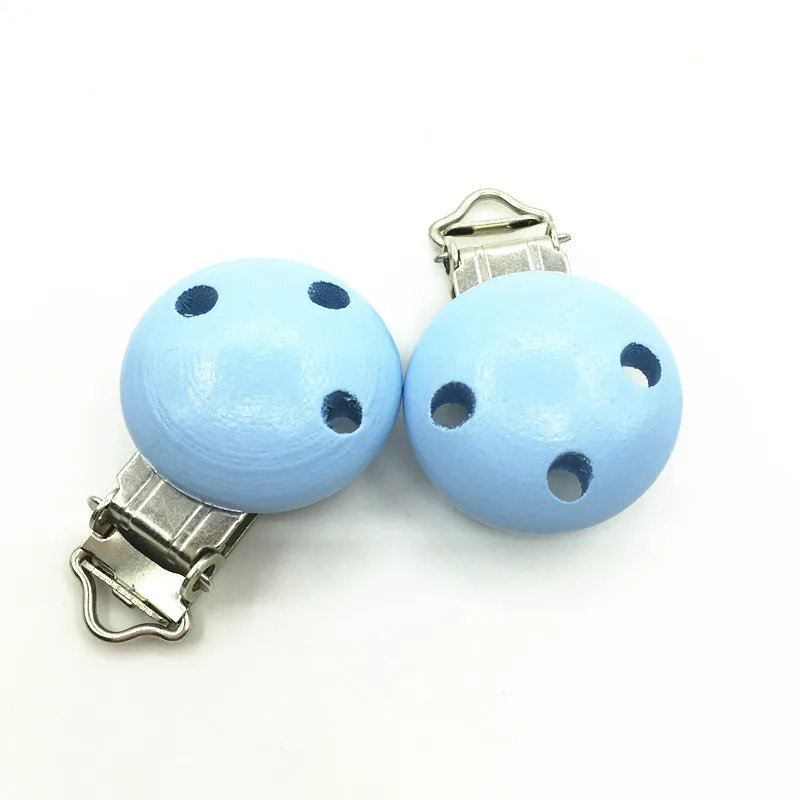 2pcs Round Shaped Pacifier Clip Silicone dinosaur Baby Teether& wooden teething Accessories Clip Nipple Clasps Toy DIY Bead - Цвет: 2