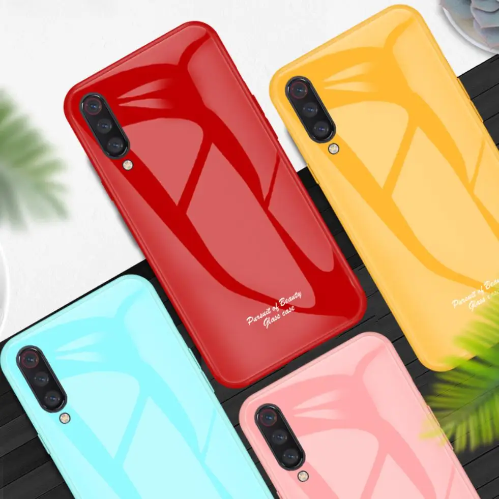 Чехол для Xiaomi mi 9/9Se/9 Explorer/mi 8/8 Se/8 Lite/Red mi 7/6A/Note 7, милый разноцветный ударопрочный стеклянный чехол для задней панели телефона