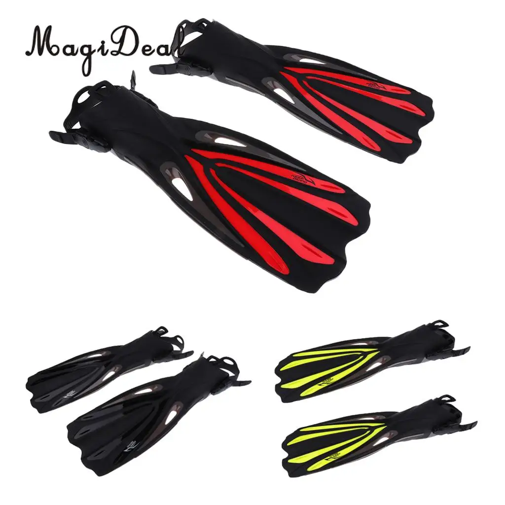 MagiDeal Premium Scuba Diving Swimming Snorkeling Training Aid Fins Foot Flippers for Adult Men Women Water Sports