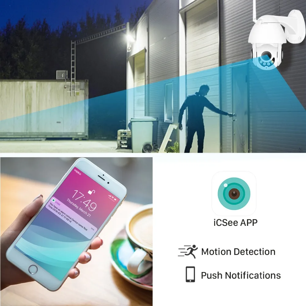 BESDER 1080P/720P Wifi PTZ IP камера наружная скоростная купольная беспроводная безопасности