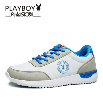 

PLAYBOY Spring/Autumn New Men's Shoes Mixed Colors Light Joker Low Help Students Fashion PU Leather Casual Shoe DS65085